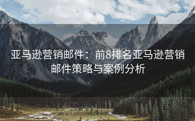 亚马逊营销邮件：前8排名亚马逊营销邮件策略与案例分析